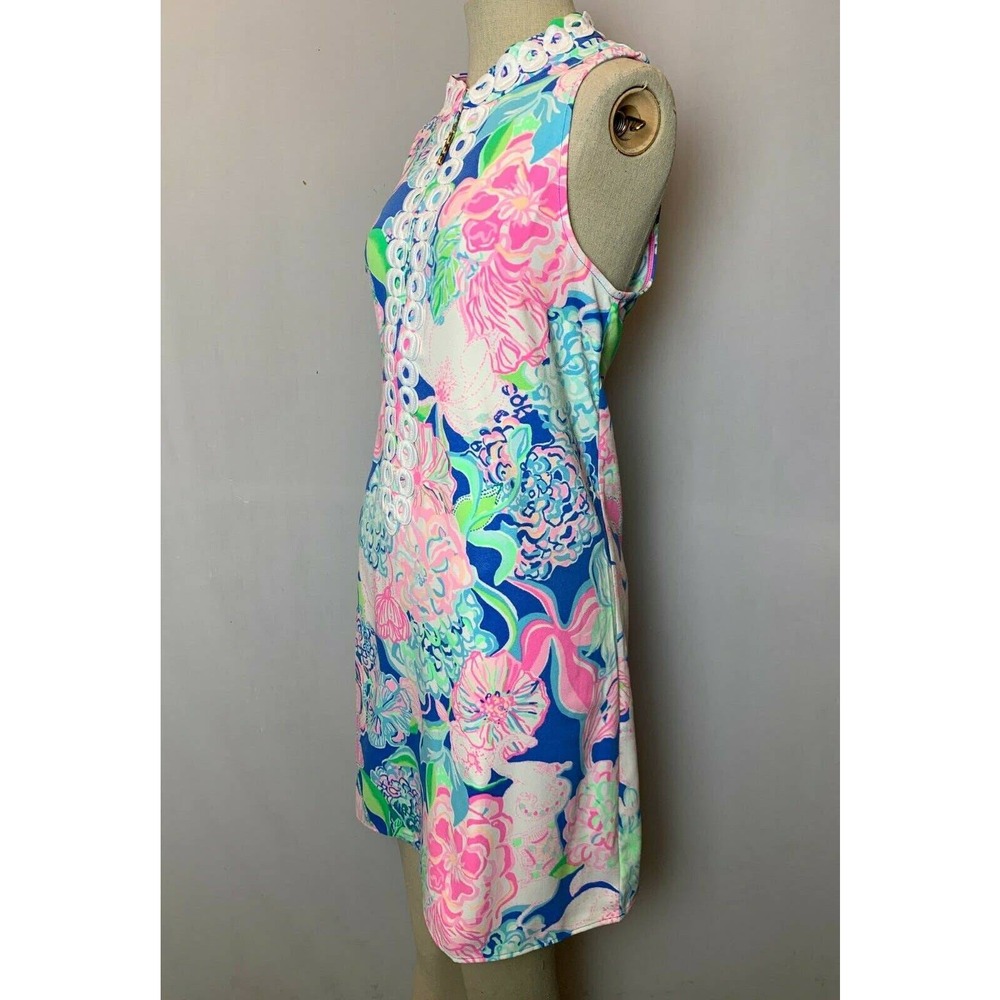 Lilly Pulitzer Dress 6 White Pink Blue Jane Shift‎ Peony for your Thoughts - Picture 7 of 12